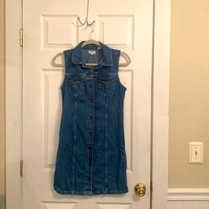Levi’s | Snap Front Dress (or Long Vest) 100% Cotton Denim